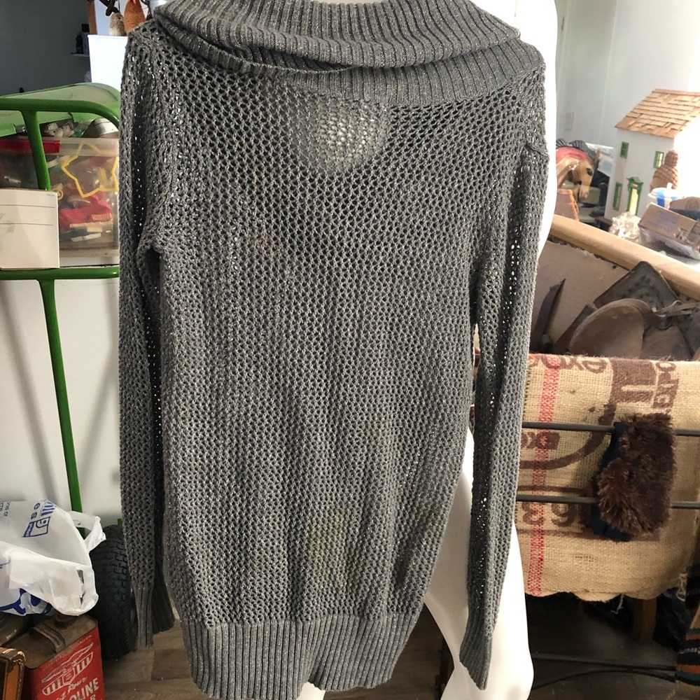 Sweater With Silver Thread Throughout - image 2